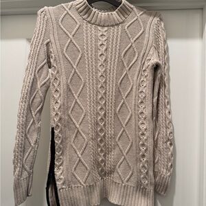 Banana Republic Women's Cable Knit Sweater - Light Beige
